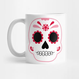 Red Sugar Skull Mug